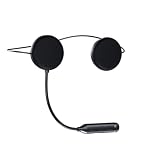 OBEST Moto Auricolare Bluetooth BT5.3, Caschi Kit Vivavoce, Altoparlante Musica, Microfono di Controllo Chiamata, Funzione di Riduzione del Rumore per Cuffie, Clip di Montag