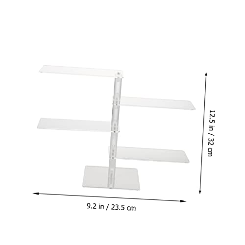 Alipis 1Pc Tiers Tier Decorations Frame For Display Key Prop Showcase Organizer Eyeware Storage Jewelry Eyeglasses Stands Ornament Clear Organizers Riser Table Bracelet Watch Rack #TOP3
