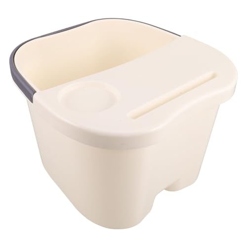 Bain de pieds compact en plastique blanc pour massage à domicile et relaxation
