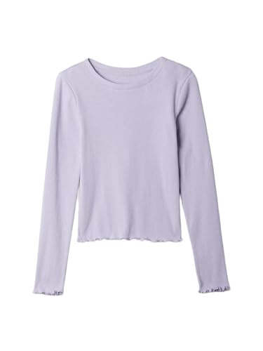 GAP Girls' Long Sleeve Ribbed Tee