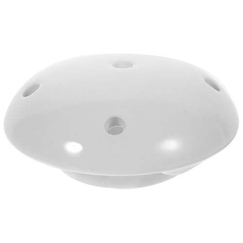 Toyvian 小便器用セラミック排水カバー 孔設計 防臭ストッパー 滑り止め表面 尿はね防止 浴室トイレ部品 ブロック異物侵入