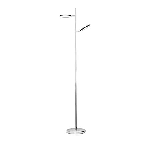 LYDSGS Projecteur Minimaliste Moderne en métal Industriel, veilleuse pour Chambre à Coucher, bibliothèque, Bureau, Lampe de Lecture réglable à Double tête, Protection des Yeux, Lampe Ding