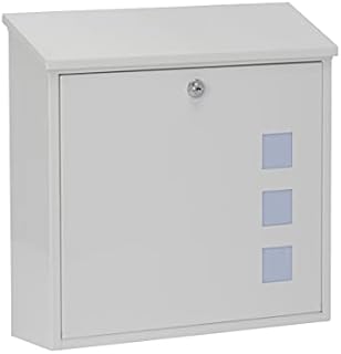 Burg Wachter MB08 Steel Post-bo x, White, Large