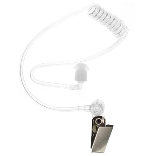 Tubo di Ricambio per Auricolari a Bobina Acustica,Tubo Audio a Spirale Trasparente con Auricolari Morbidi,Per Cuffia Auricolare Della Radio a Due Vie,Accessorio per Walkie Talkie,Facile Installazione