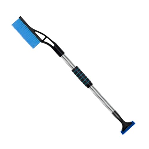 Pala de nieve plegable multifuncional para coche, pala de nieve extensible con mango grueso, pala de nieve pequeña | Pala de nieve plegable para coche