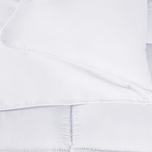Superior Oversized All-Season Reversible Down Alternative Comforter, King, White #TOP5