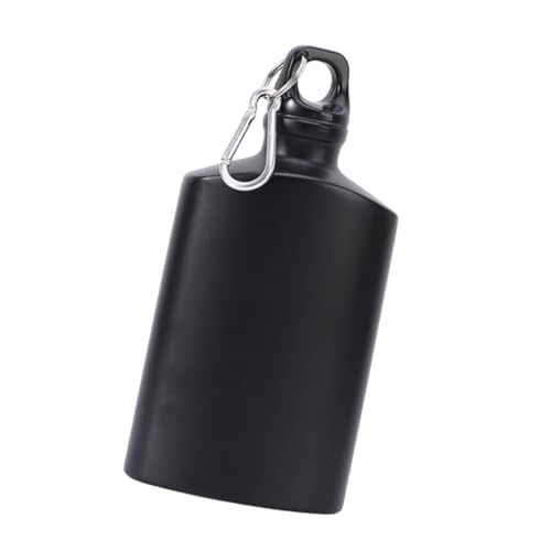 Image of CALANDIS Flat Water Bottle 500ml for Outdoor Activities Picnic Field Training Black