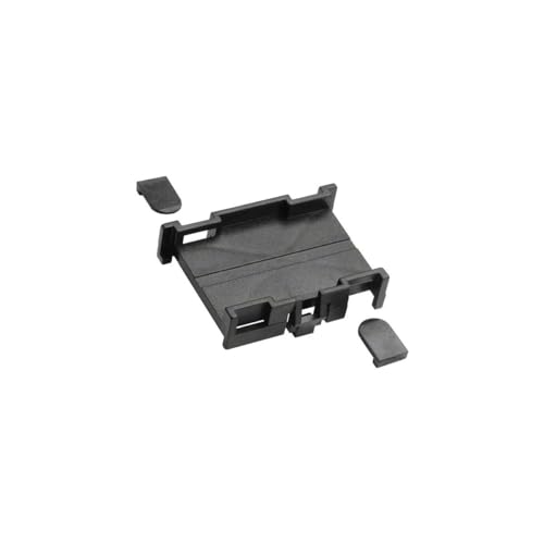 Hager Hutschienenbefestigung Wandler SRZH01, Schwarz, Hutschienen Connector, Adapter