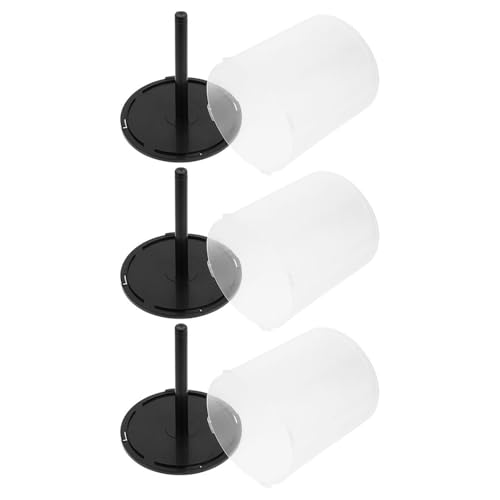 Image of IDEANATEGRATE CD Storage Bin Record Storage Case 3Pcs Large Capacity Plastic 100 Disc Holder Suitable for Cds Dvds and High-Definition Discs