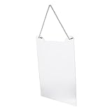 Alipis Transparenter Acryl Preisschildhalter Hängend Preisetiketten Display für Supermarkt Shop Kleidungsladen Vielseitiger Preisschildständer für Werbung und Information