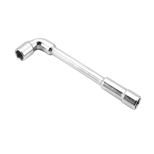 L-Shaped Hex Socket Wrench 6mm to 15mm, 90 Degree Angle Spanner Hand Tool for Car Repair, Plated Steel(6MM)