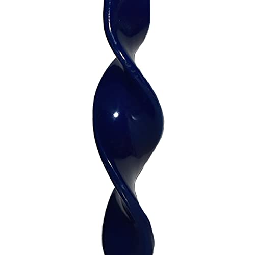 Set 2 candele blu a spirale fiamma per candeliere