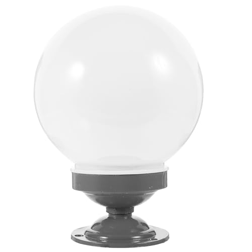 OATIPHO Pantalla Acrílica Esférica para Lámpara de Pie Exterior Diámetro 15 CM Cubierta Resistente al Polvo para Farolas Iluminación de Patios y Jardines Repuesto para Lámpara Globo