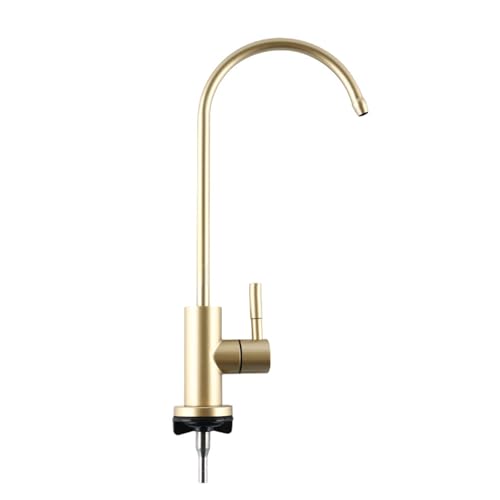 Mitigeur évier col de cygne or pour cuisiner avec une eau pure au quotidien