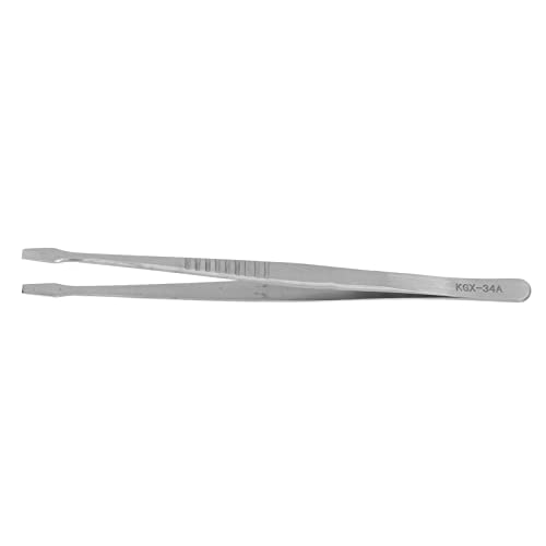 Accurate Tweezers, Matte Sandblasted Alloy Steel Tweezers High Elastic Band for Fingerprint Line