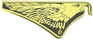 Cairns Silk-Screened Black Eagle Front Holder with Holes & Fasteners