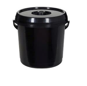 Karrma Ltd. 14 Litre Plastic Nappy Bucket With Lid Carry Handle Ideal For Multipurpose Use (BLACK)