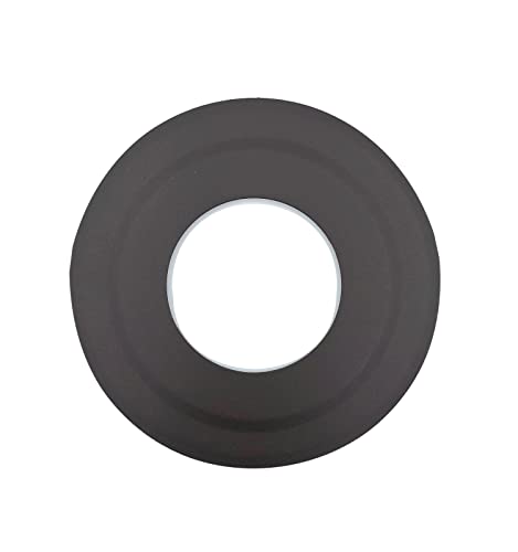 TYGERIX Black Steel Rosette Cover for 80 mm Pipes