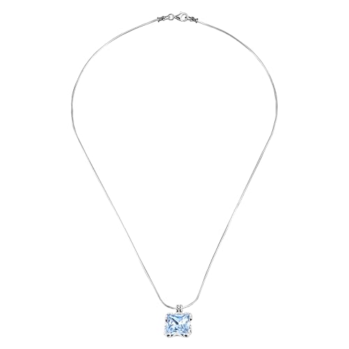 Silpada 'Cooling Effects' Sterling Silver Blue Crystal Pendant Necklace, 18"3