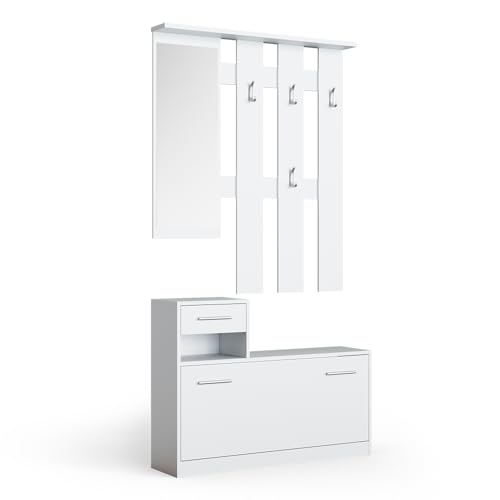 Vicco Perchero 'Billy', Blanco, 100 x 111.6 cm