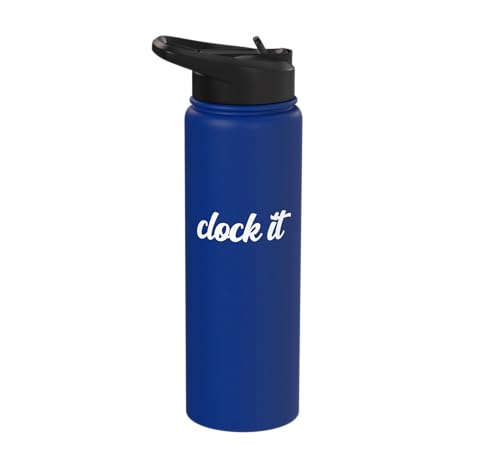 Clock It Gen Z Slang Hidden Motive Teen Tween Identity Truth Stainless Steel Insulated Water Bottle