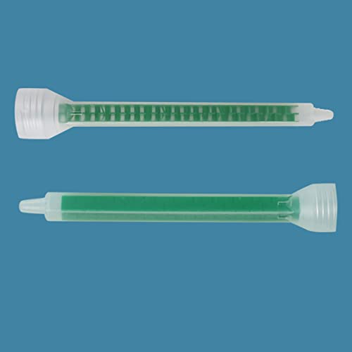 Epoxy Mixing Nozzle Static Mixing Nozzle Adhesive Cartridges Tip Mixer Nozzles (1:1/1:2Ratio) 24 Element,10Pieces #TOP3