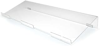 Angled Ergonomic Keyboard Riser For Easy Typing With Non Slip Pads - Clear Transparent (Large)