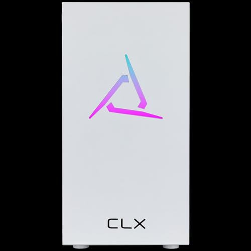 Gabinete CLX Sphynx Micro Tower Blanco con Vidrio Templado, Ventana Completa, sin Fuente de Alimentación, compatible con Motherboards MATX miniatura 3