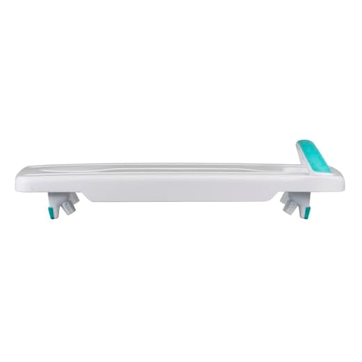 Helping Hand Kingfisher White Plastic Bath Board with Handle. Bath Board for Elderly and Disabled Users. Adjustable to Fit 16"-24" Width Baths. 200kg / 31 Stone Weight Limit