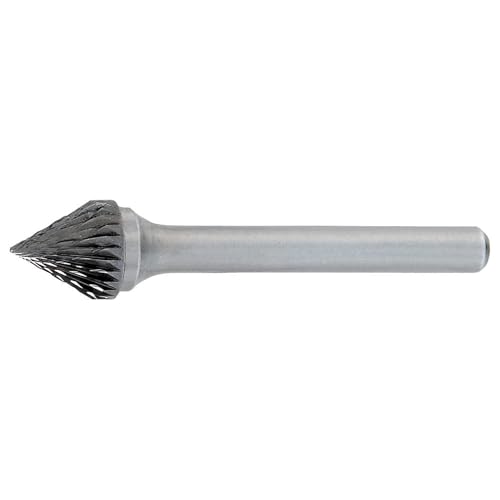 Fresa de carburo cónica 6mm x 60mm OAL 60 grados miniatura 1