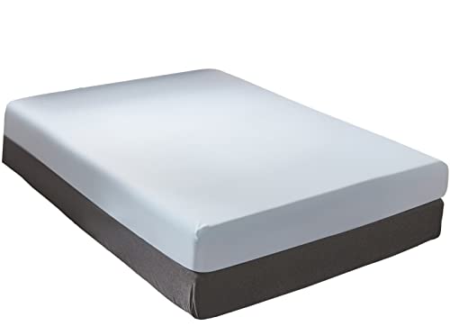 ボックスシーツ クイーン 170x200x30cm 水色 マットレスカバー 無地 マチ部分約30cm 全周ゴム付き ベッドシーツ ベットカバー 柔らかい 洋式・和式兼用 毛玉なし 着脱簡単 抗菌防臭 防ダニ