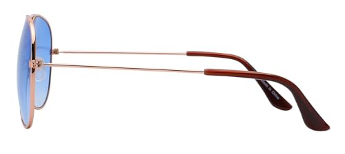 Image of OWL Aviator Pilot Sunglasses for Women and Men Size Medium Gold, Black, Silver, Bronze, Colorful Metal Frame