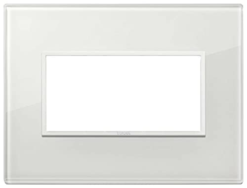  Vimar Serie eikon evo - Placca 4 moduli vetro serie eikon bianco totale diamante