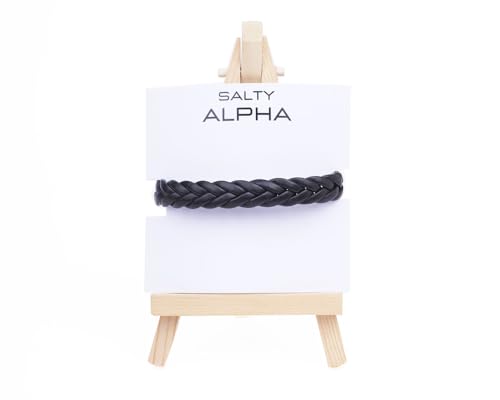 Image of Salty Alpha Anti Tarnish Bracelet for Men | Hand Bands for Boys | Wrist Bracelets for Man | Fashion Jewellery Accessories | Stylish Minimal Jewelry | Gift for Marriage, Birthday, Anniversary