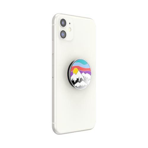 Image of ​​​​PopSockets Phone Grip with Expanding Kickstand, Adhesive Grip, Enamel - Altitude Adjustment