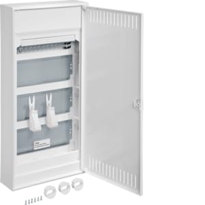 Hager VA48NW Multimedia Volta AP 4reih, Stahlblechtür