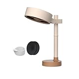 EasyByMall Tragbare USB-Dunstabzugshaube, höhenverstellbar, abnehmbarer Ventilator mit waschbarem Filter, Saugnapf-Stabilität für den Innenbereich, Grillen, Hot Pot Kochen, Beige