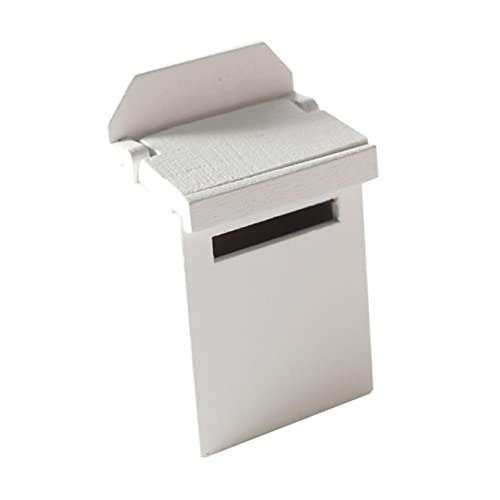 Tofficu Mini Buzón de Madera Vintage para Casa de Muñecas Miniatura con Diseño Abatible Juguete Decorativo para Niño Niña Accesorio Realista para Proyectos de Manualidades