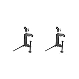 2 x C-Klemm-Stativ-Klemme, inklusive Selfie-Stick für Vlogging-Camcorder...