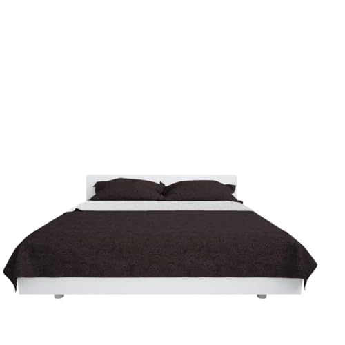 Couvre-lit matelassé 230 x 260 cm léger et chaud pour couette d'hiver et d'été
