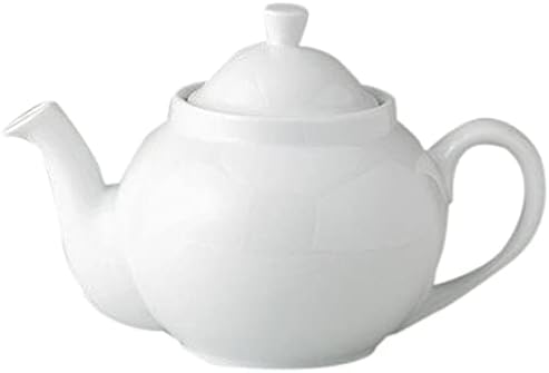 Sinois White Round Earthenware Bottle Set of 5, 9.1 x 5.5 x 5.9 inches (23 x 14 x 15 cm), 33.6 fl oz (1,000 cc), Chinese Open (Ramen Shop, Chinese Tableware, Asian Cuisine, Restaurant, Commercial Use)