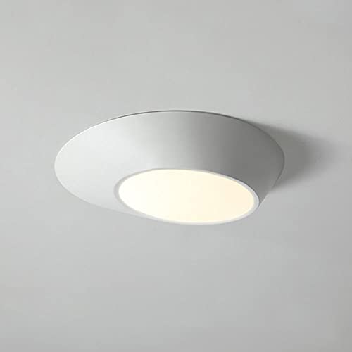 Plafonnier LED rond blanc style nordique et minimaliste - 2
