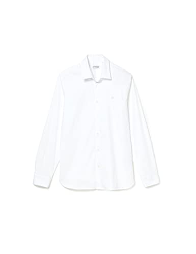 Lacoste-Chemise ML homme-CH5253-00, Blanc, 44 (XL)