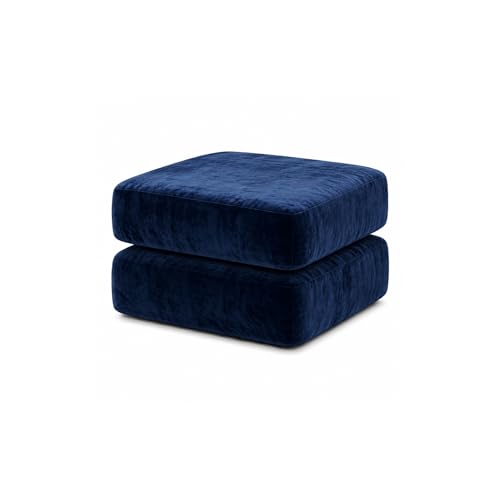 Image of Namdev Art's Velvet Sofa Cushion 21x22x5 Inch | High Density 32 Foam Seat Cushion | Soft & Comfortable Sofa Gaddi with Zip Cover | Multipurpose Cushion for Sofa Chair (Blue)