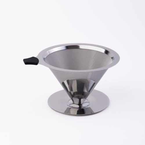 Filtro De Café Coador Inox 104 Extra Grande Reutilizável Lavável Portátil Individual Passador de Aço
