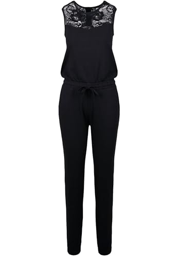 Urban Classics Damen Einteiler Ladies Lace Block Jumpsuit per pack Schwarz...
