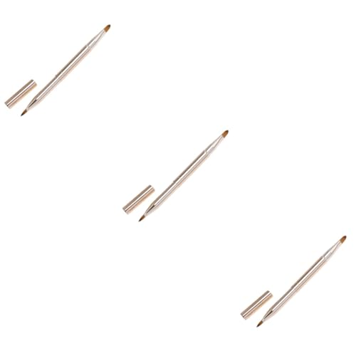 IWOWHERO 3 Pcs Lipstick Applicator Makeup Tool Retractable Lip Brush for Easy Application