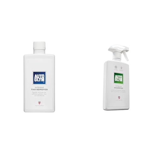 Autoglym Intensive Tar Remover, 500ml - Tar Remover Car Care Cleaner Removes Sticky Substances & Interior Shampoo, 500ml - Car Interior Shampoo That Cleans and Freshens Carpets, Fabrics