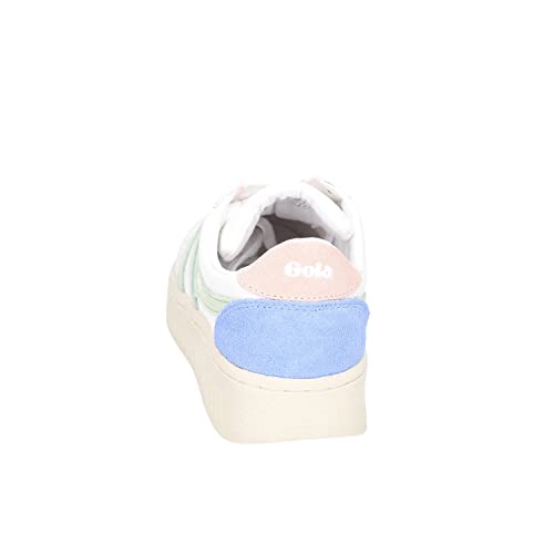 Image of Gola Women's Grandslam Trident White /Patina Green /Pearl Pink 5 Medium