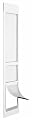 FUELIO Dog Door for Sliding Glass Door - Large Doggy Door for Sliding Door - White Pet Door for Patio Slider with Lock